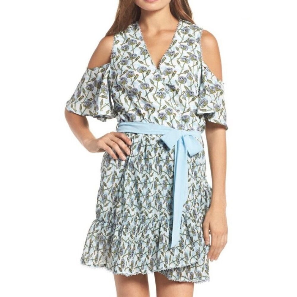 NWT Anthropologie Foxiedox Lexie Cold Shoulder Floral Mini Dress